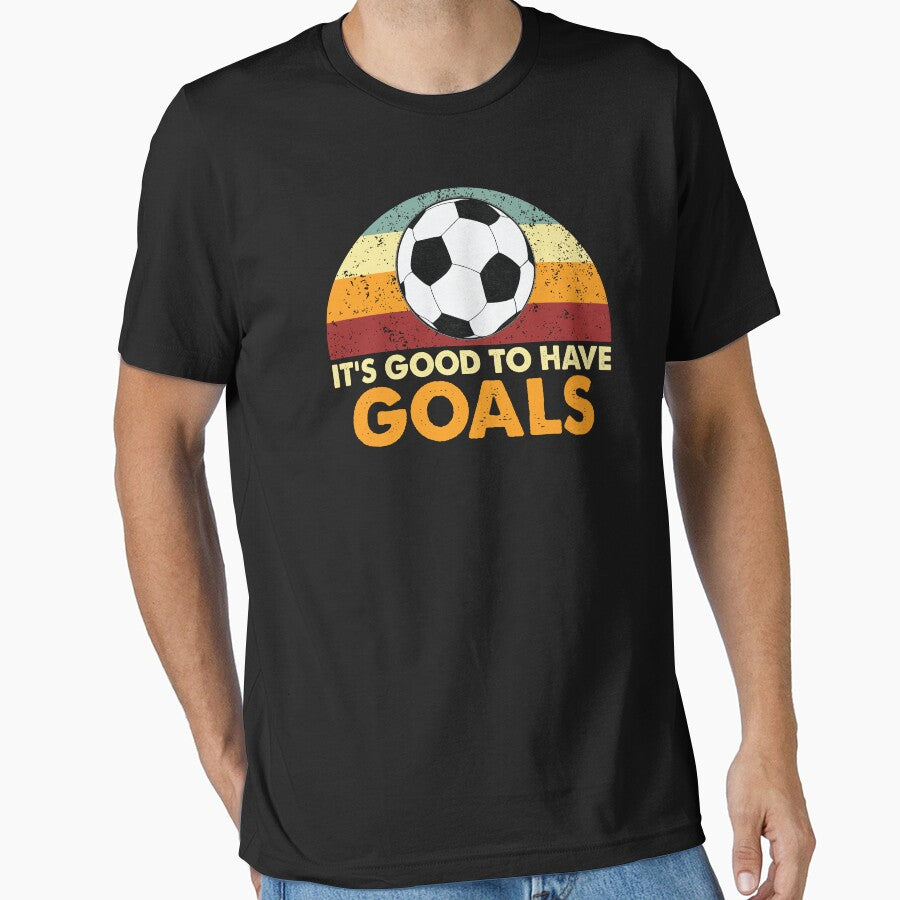 Retro Its Good To Have Goals - Soccer by Whimsical  Thinker