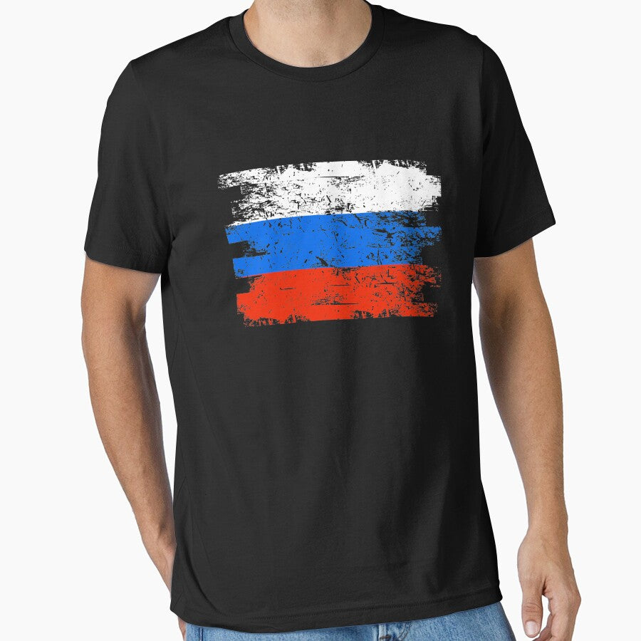 Russia Gift Country Flag Patriotic Travel Shirt Europe Light by threadsmonkey