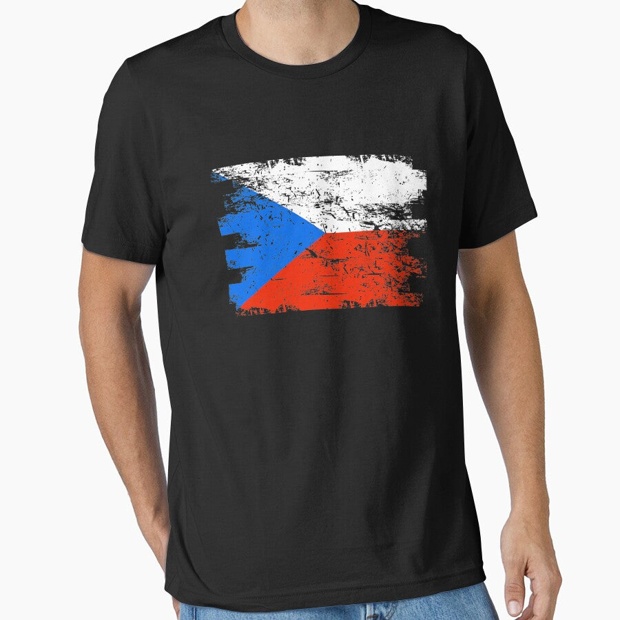 Czech Republic Gift Country Flag Patriotic Travel Shirt Europe Light by threadsmonkey