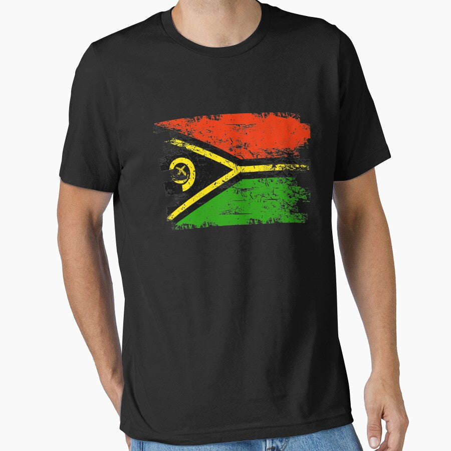 Vanuatu Shirt Gift Country Flag Patriotic Travel Oceania Light by threadsmonkey