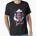 Iceland Soccer Jersey Shirt Vintage Style Iceland Flag by CreativeStrike