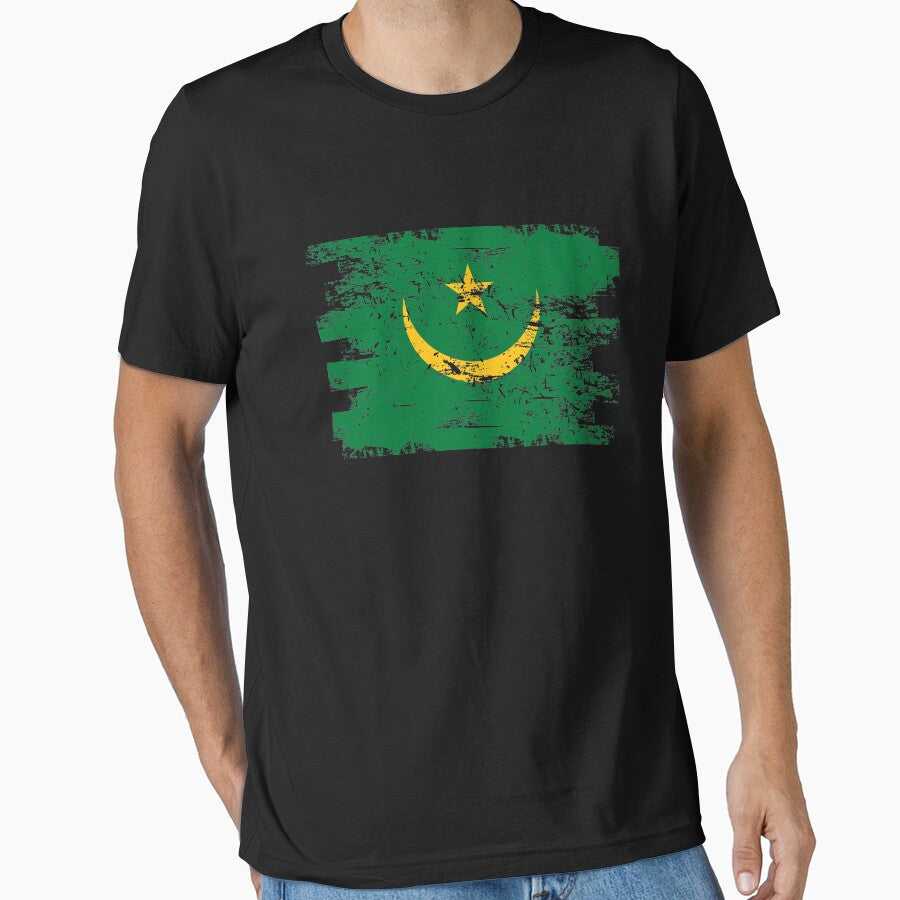 Mauritania Shirt Gift Country Flag Patriotic Travel Africa Light by threadsmonkey