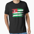Abkhazia Shirt Gift Country Flag Patriotic Travel Asia Light by threadsmonkey