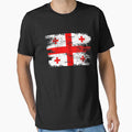 Georgia Gift Country Flag Patriotic Travel Shirt Europe Light by threadsmonkey