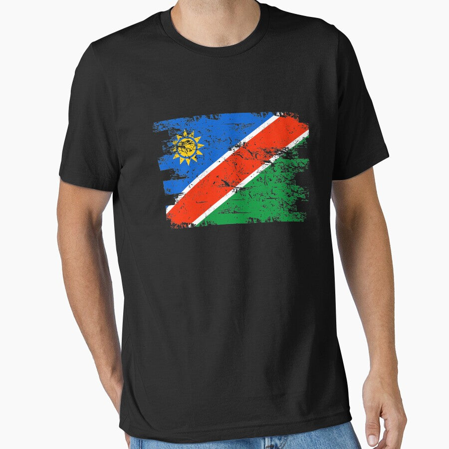 Namibia Shirt Gift Country Flag Patriotic Travel Africa Light by threadsmonkey