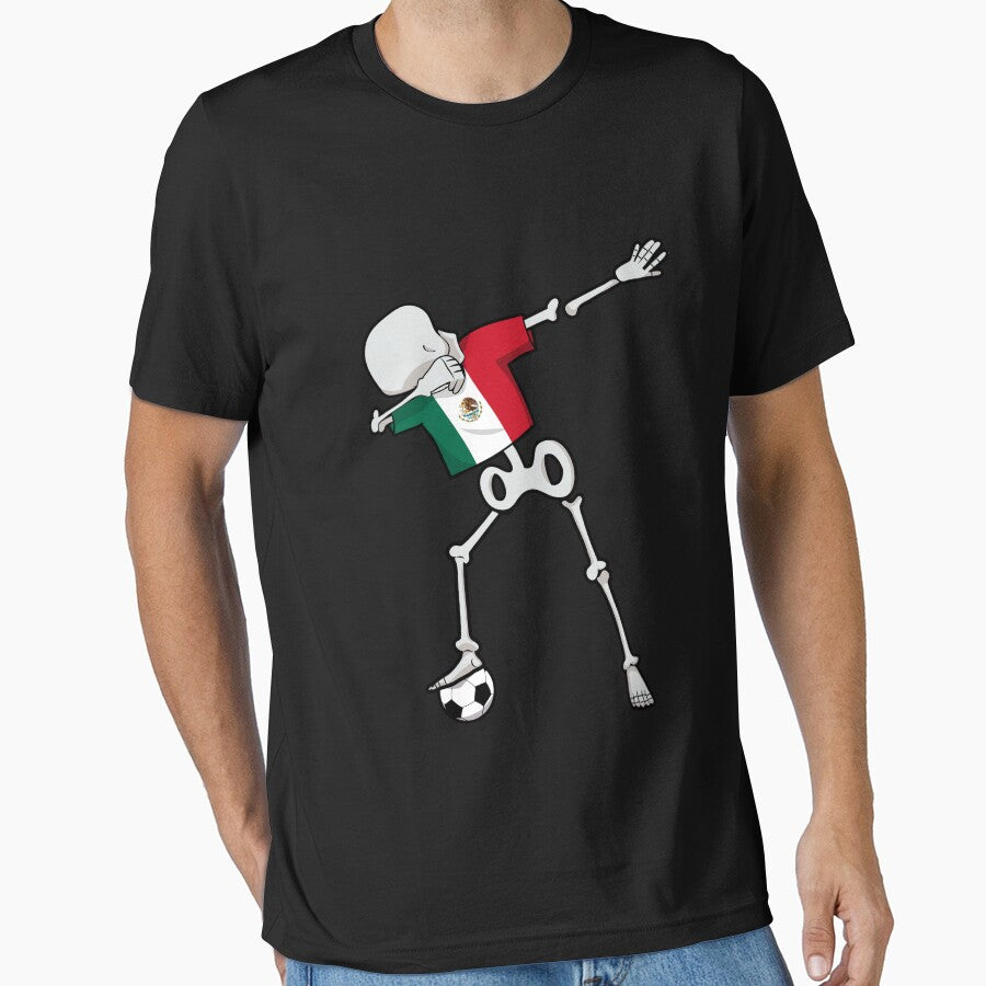 Dabbing Soccer Football Skeleton Mexico by melsens