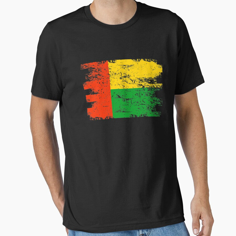 Guinea Bissau Shirt Gift Country Flag Patriotic Travel Africa Light by threadsmonkey