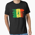 Senegal Shirt Gift Country Flag Patriotic Travel Africa Light by threadsmonkey