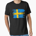 Sweden Gift Country Flag Patriotic Travel Shirt Europe Light by threadsmonkey