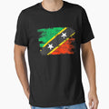 Saint Kitts Nevis Flag Gift Country Patriotic Travel Shirt Americas Light by threadsmonkey