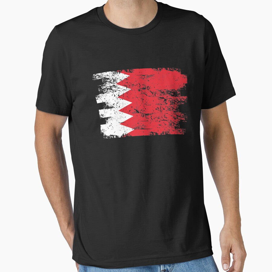 Bahrain Shirt Gift Country Flag Patriotic Travel Asia Light by threadsmonkey