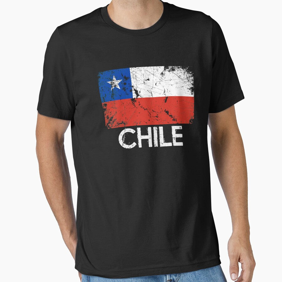Chilean Flag Design | Vintage Made In Chile Gift by melsens