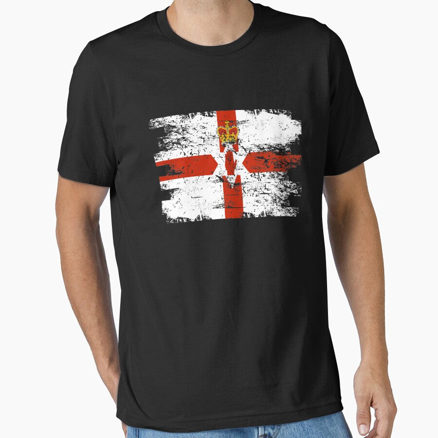 Northern Ireland Gift Country Flag Patriotic Travel Shirt Europe Light by threadsmonkey