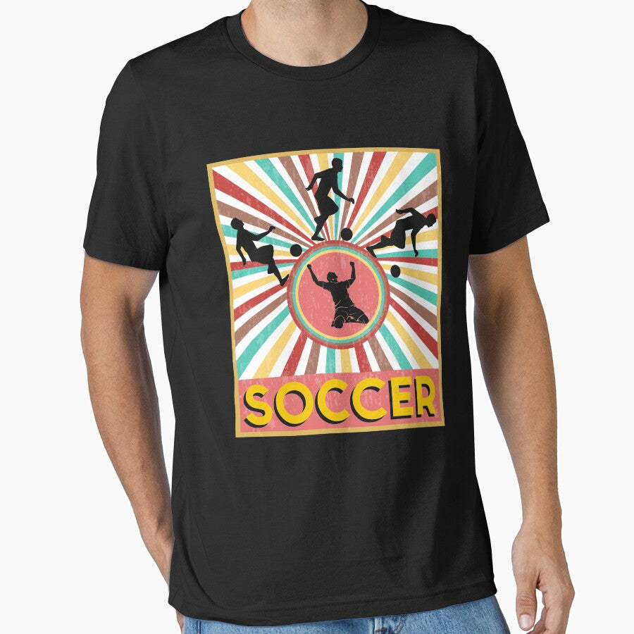 Retro Vintage 70s Style Soccer T Shirt by thuthuatna
