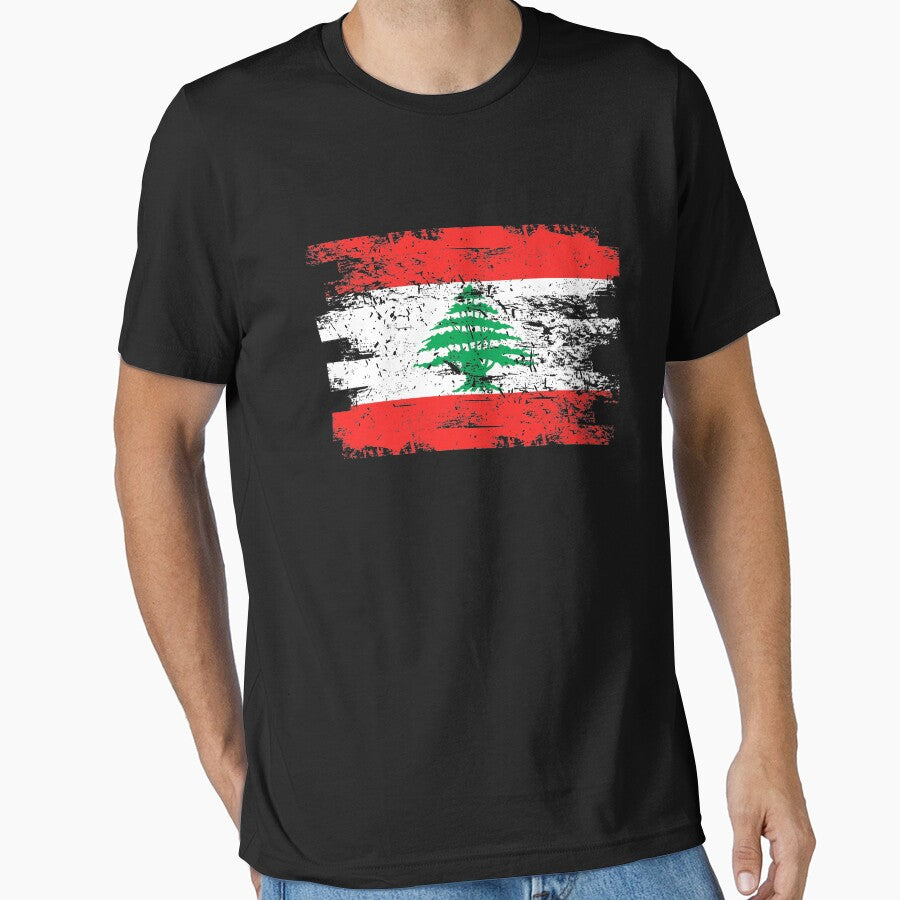 Lebanon Shirt Gift Country Flag Patriotic Travel Asia Light by threadsmonkey