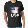 USA - American Flag Art | Sports Soccer Football Gift by melsens