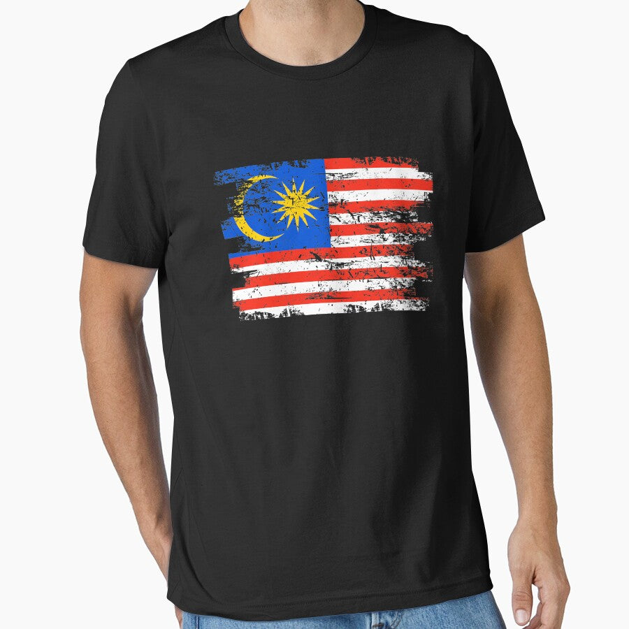 Malaysia Shirt Gift Country Flag Patriotic Travel Asia Light by threadsmonkey