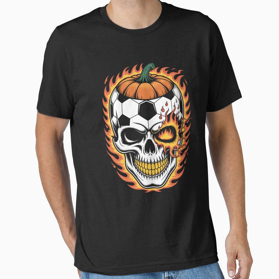 Soccer Ball Pumpkin Skull Halloween by DianaStantzo