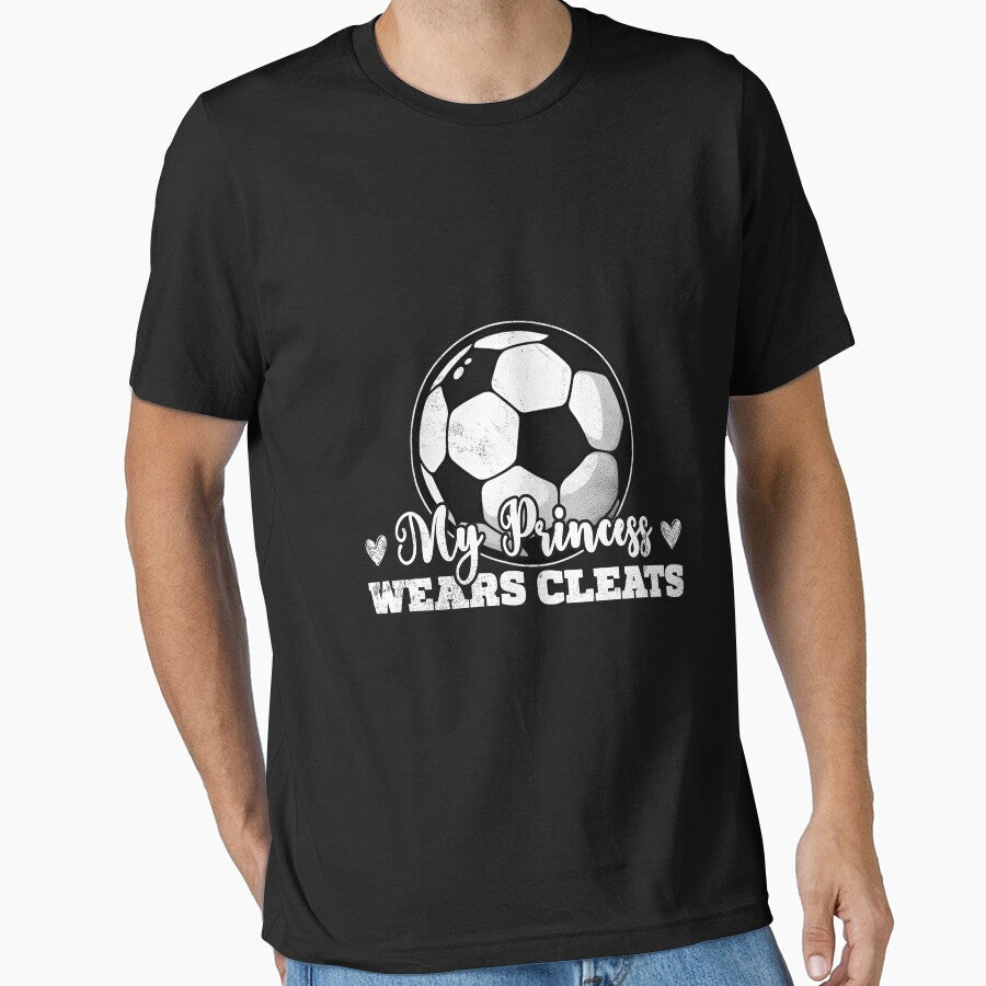 My Princess Wears Cleats Soccer Shirt – Monochrome Style by LashondaGreen89