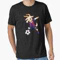 Funny Dabbing Goat Soccer Player – Football Animal Art in FC Barcelona Style by BrainBubbleArt