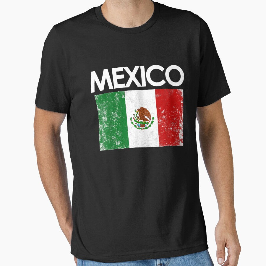Vintage mexico mexican flag pride gift by AngelaPotter01