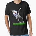 Kids Halloween Soccer Skeleton Dabbing shirt Dab Dance Skull boy by JedFunk
