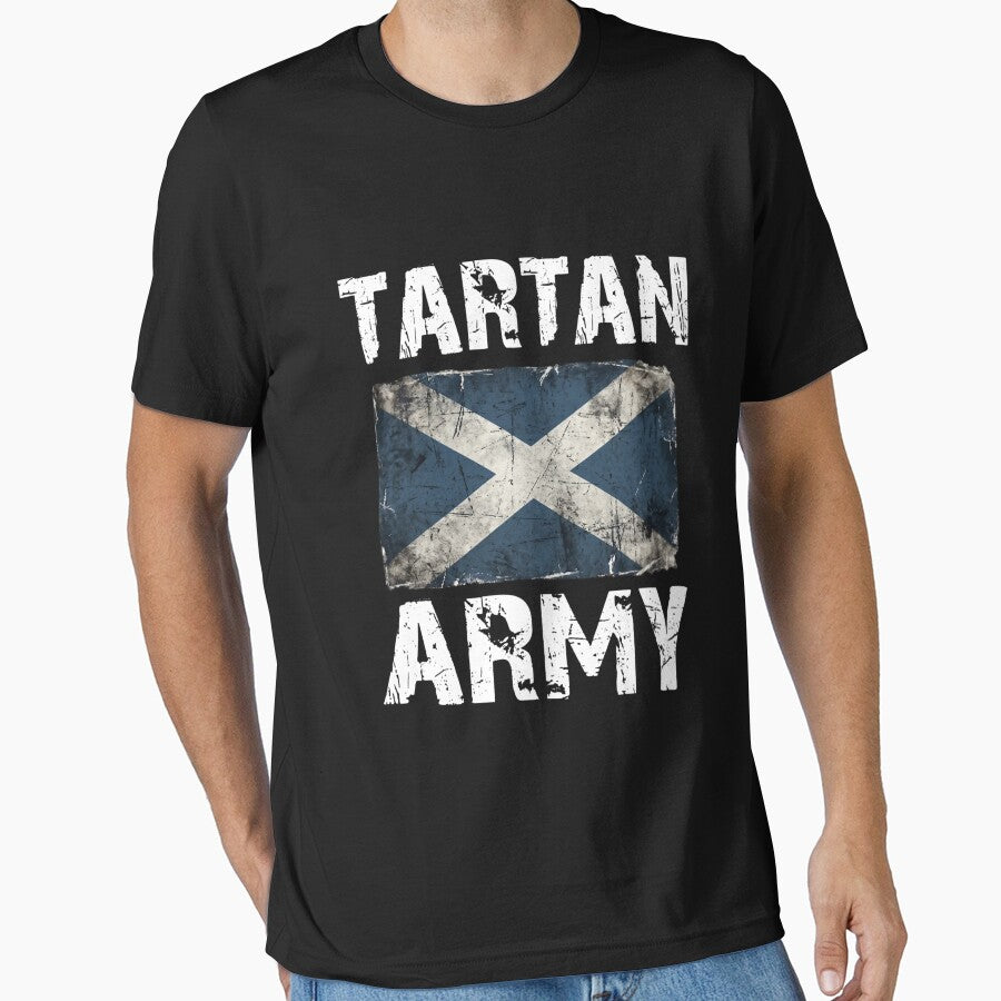 Tartan Army , Distressed Scottish Flag, Scotland soccer by DesignForYou79