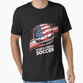 American Flag on Soccer Ball by KonstanKoraner