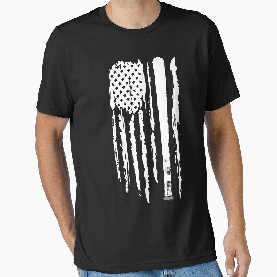 Cool Vintage Grunge American Baseball Flag by laiwole