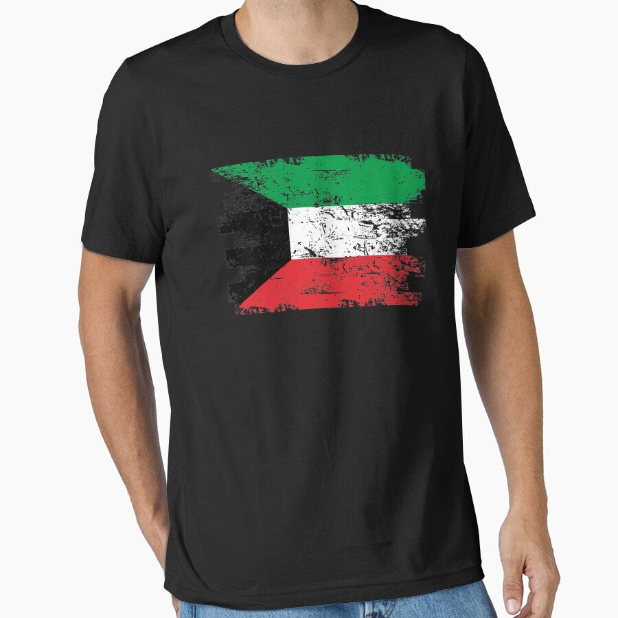 Kuwait Shirt Gift Country Flag Patriotic Travel Asia Light by threadsmonkey