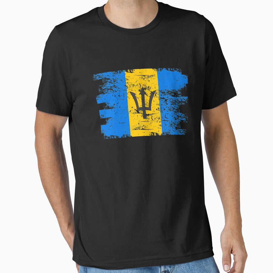 Barbados Flag Gift Country Patriotic Travel Shirt Americas Light by threadsmonkey