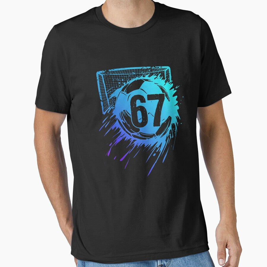 Grunge Soccer 67 Six Seven Splash Shirt by LashondaGreen89