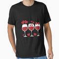 Three Glasses Wine Heart Love Drink Wine Valentine Day by Moon-Ape