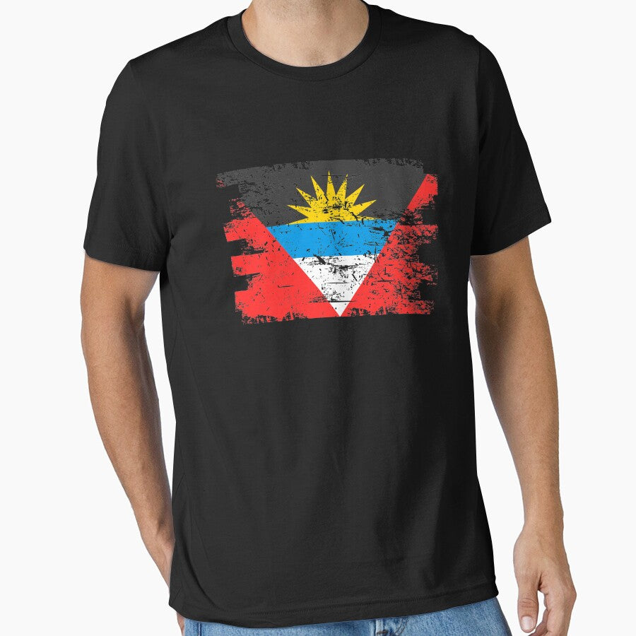 Antigua Barbuda Flag Gift Country Patriotic Travel Shirt Americas Light by threadsmonkey