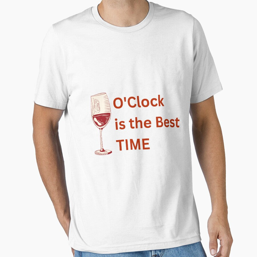 Wine O'Clock is the Best Time Oversized T-Shirt by Cobblerj