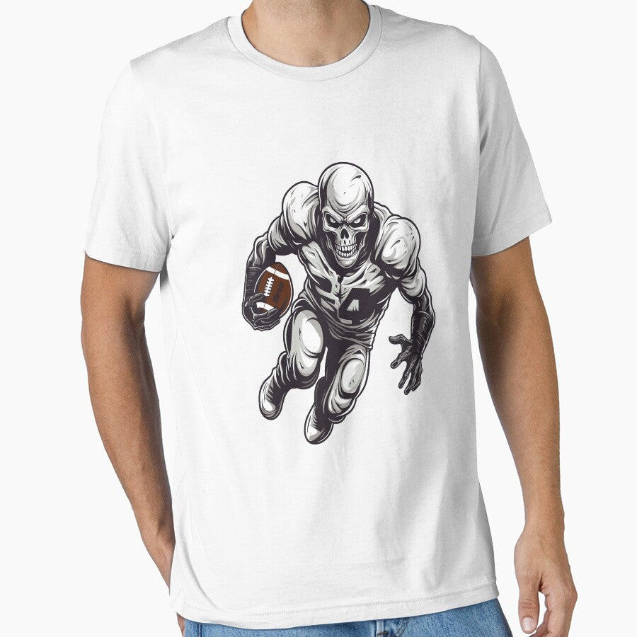 A skeleton playing American football by ColorDesign38