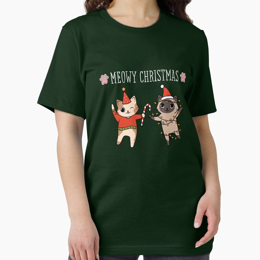 Meowy Christmas Shirt by RedCheeksBunny