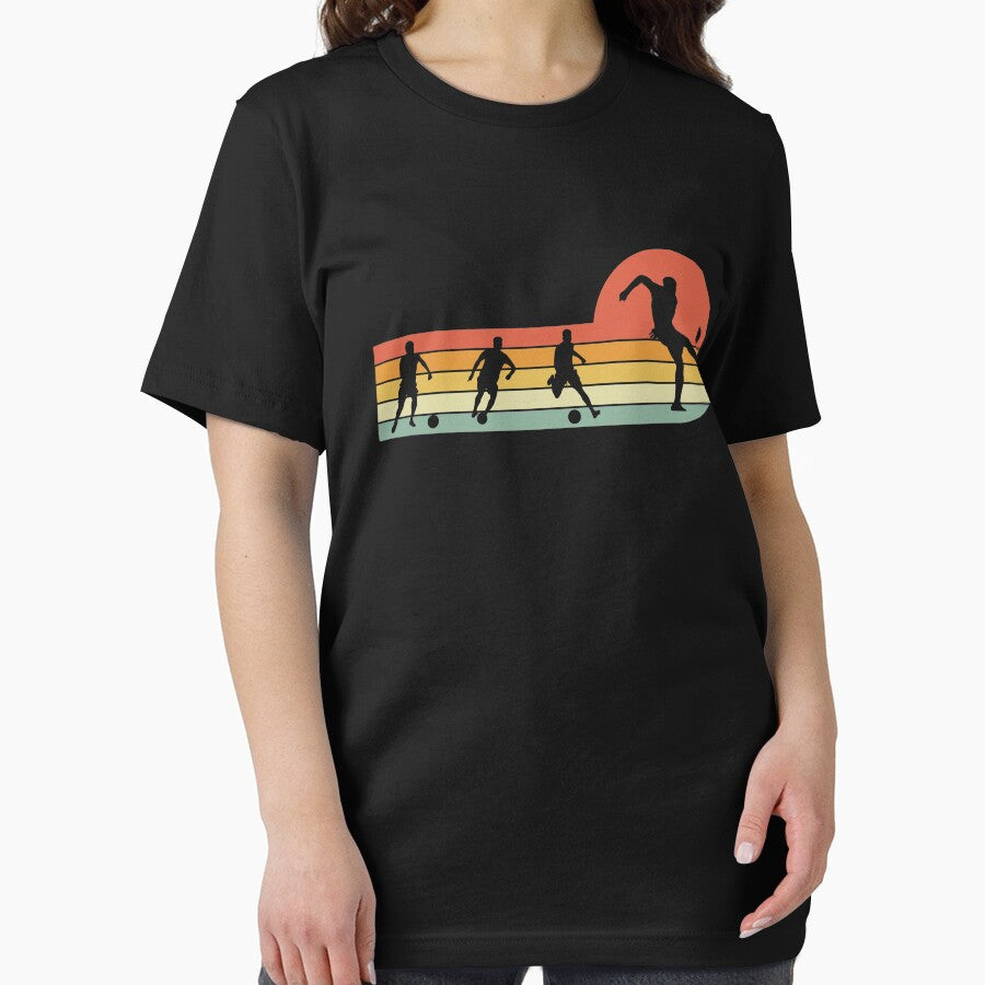 Soccer Players Retro Sunset Vintage Colors by Urlan