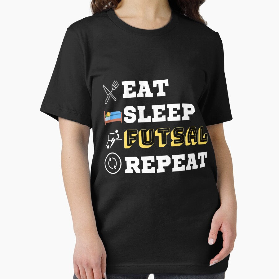 Soccer Shirt Designs Eat Sleep Futsal Repeat For Team by AMINE  ★★★★★
