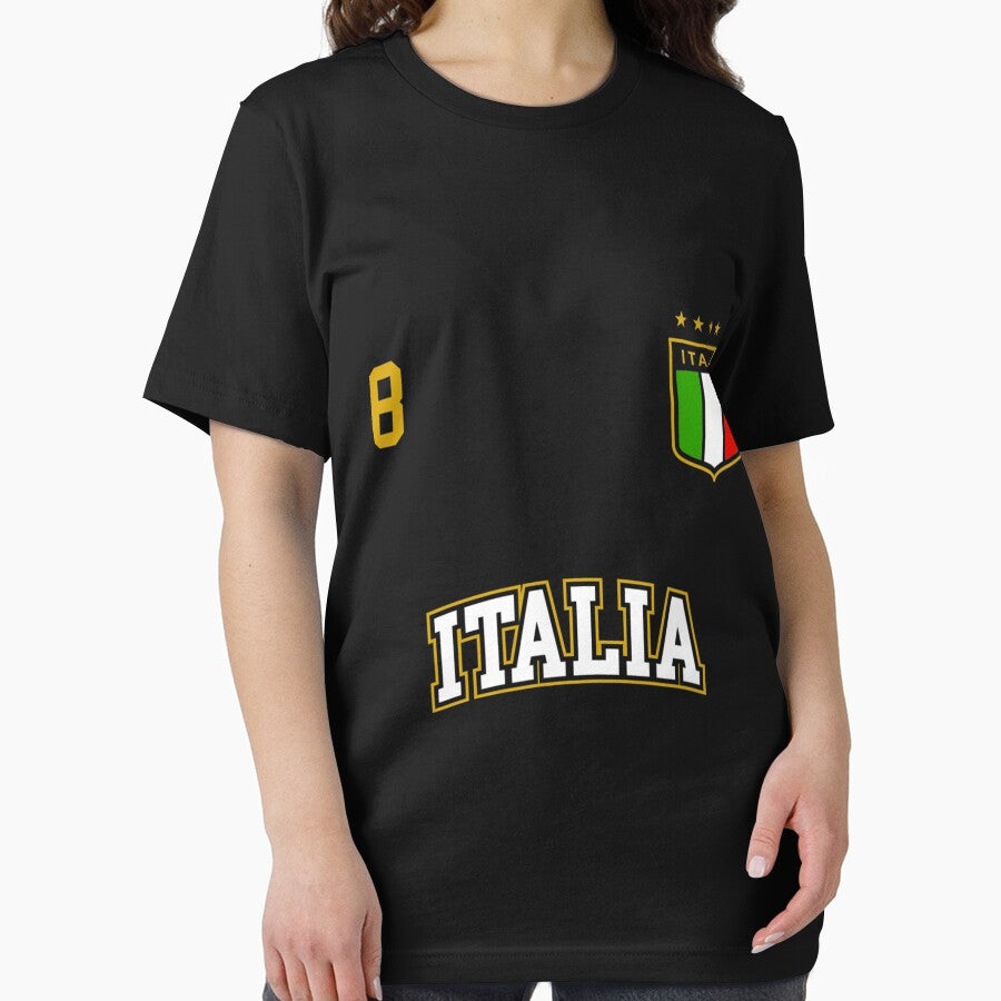 Italia Team Sports Number 8 Soccer Italian Flag by jennifer1el8527