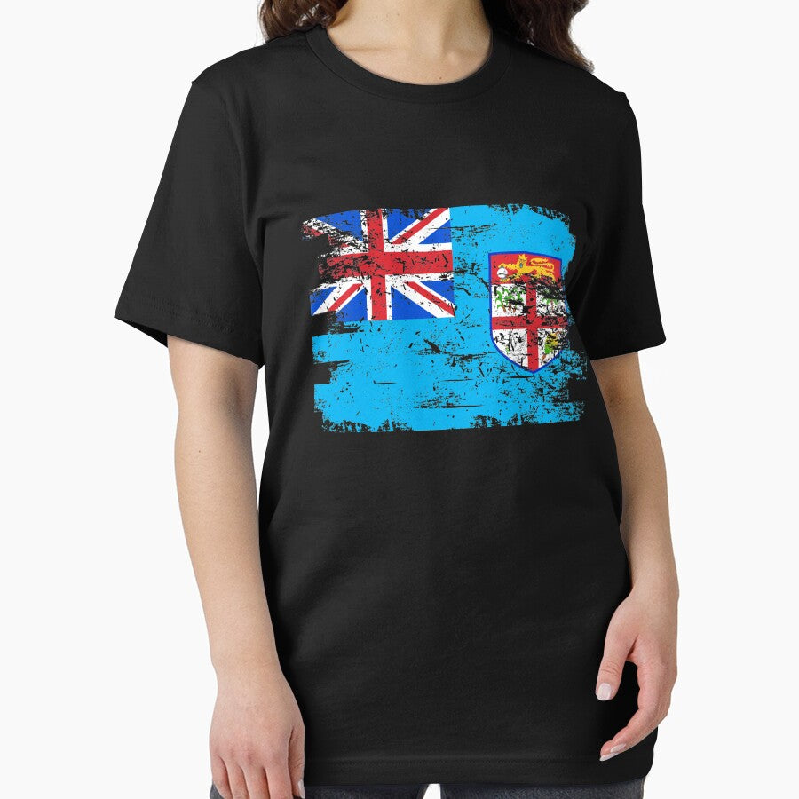 Fiji Shirt Gift Country Flag Patriotic Travel Oceania Light by threadsmonkey