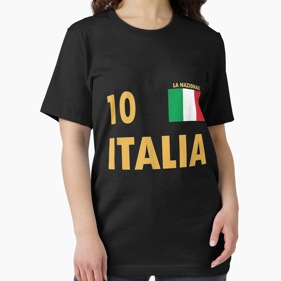 Italy National Football Team Jersey Style Soccer 10 Italia by Orsosaron