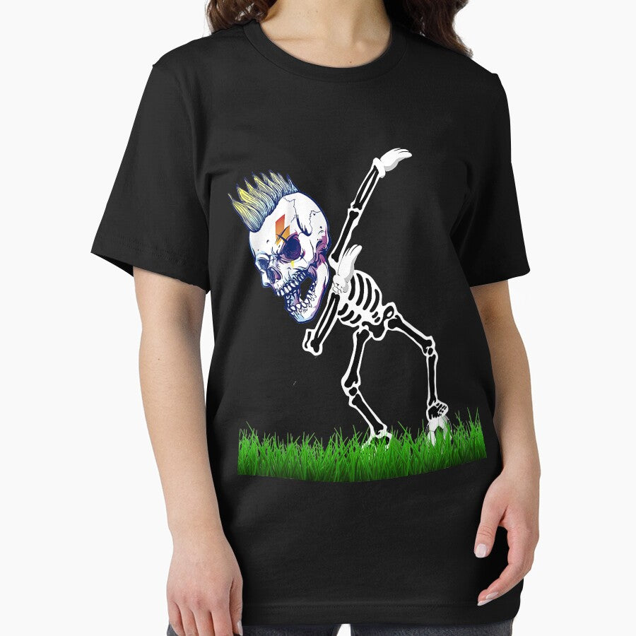 Kids Halloween Soccer Skeleton Dabbing shirt Dab Dance Skull boy by JedFunk