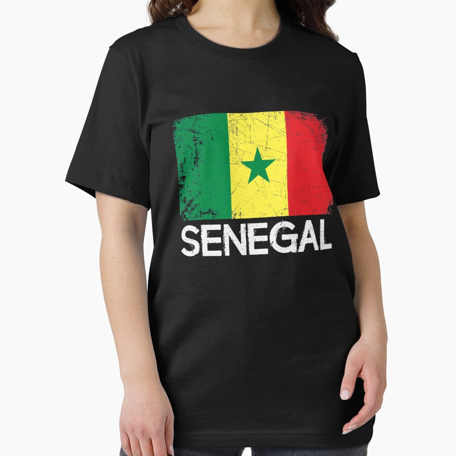 Senegalese Flag Design | Vintage Made In Senegal Gift by melsens