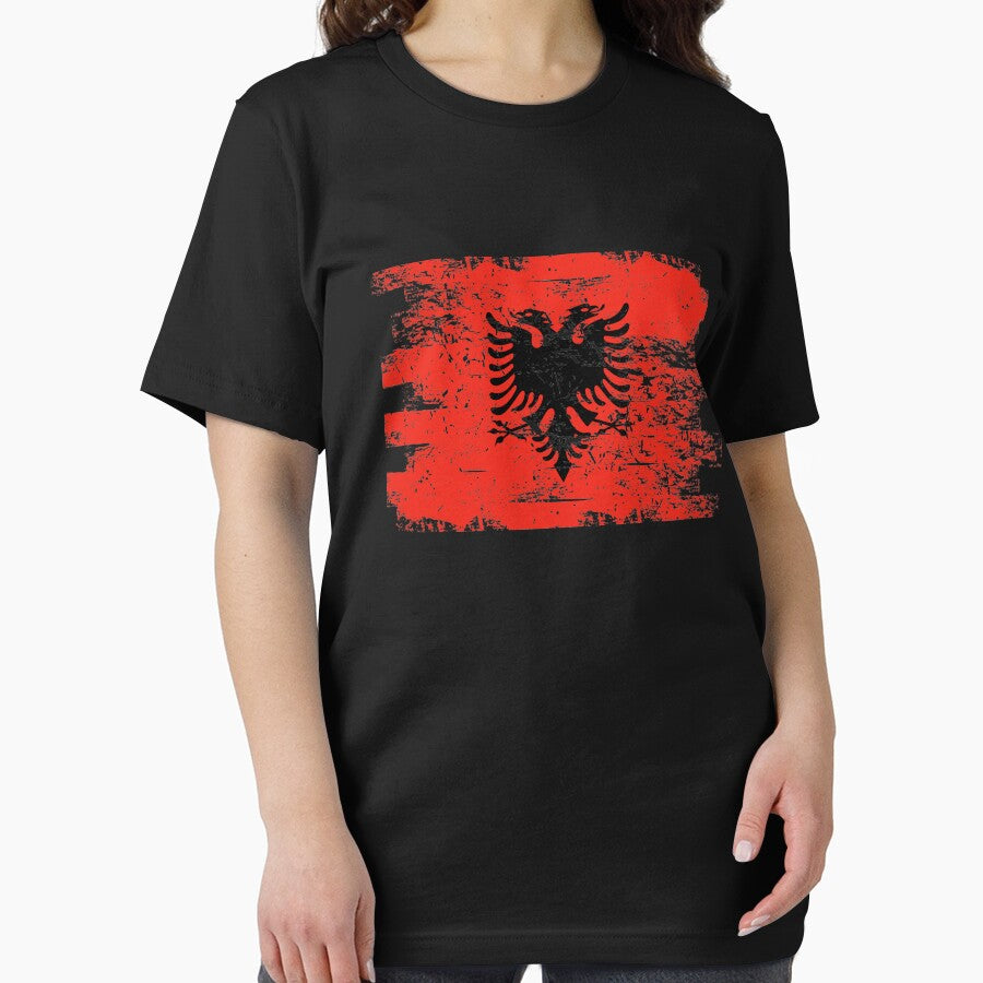 Albania Gift Country Flag Patriotic Travel Shirt Europe Light by threadsmonkey