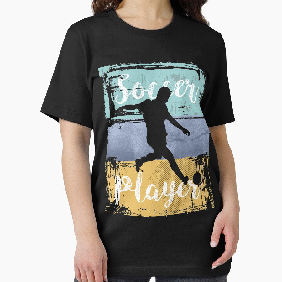 Soccer Tee - Vintage Retro Soccer Player by cidolopez