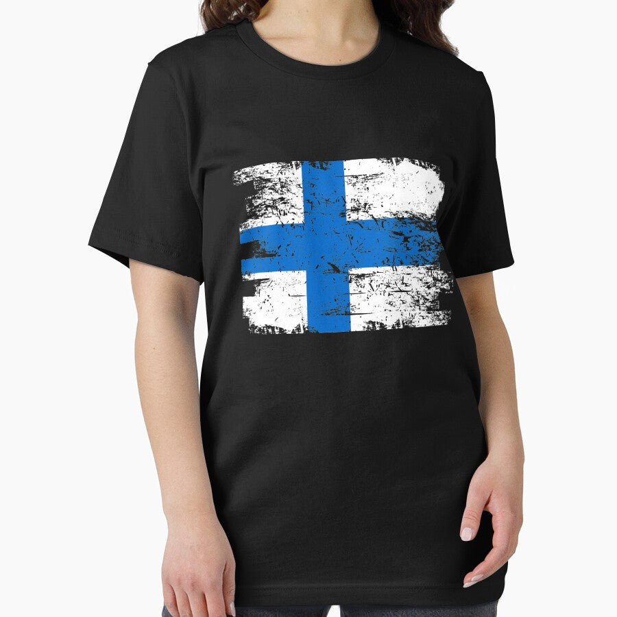 Finland Gift Country Flag Patriotic Travel Shirt Europe Light by threadsmonkey