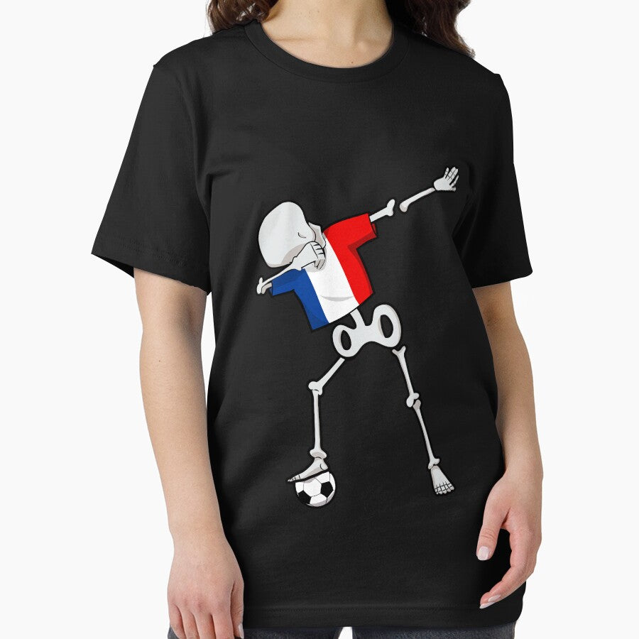 Dabbing Soccer Football Skeleton France by melsens