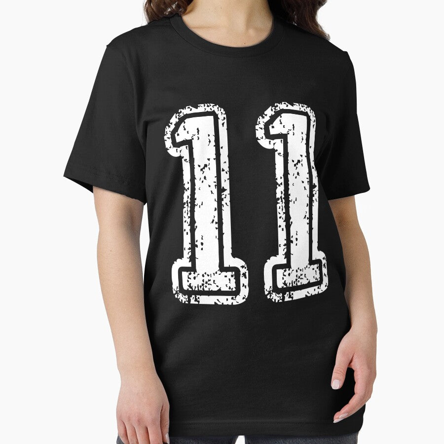 Sport Team Jersey 11 T Shirt Football Soccer Baseball Hockey Basketball Eleven 11 011 Number by arcadetoystore