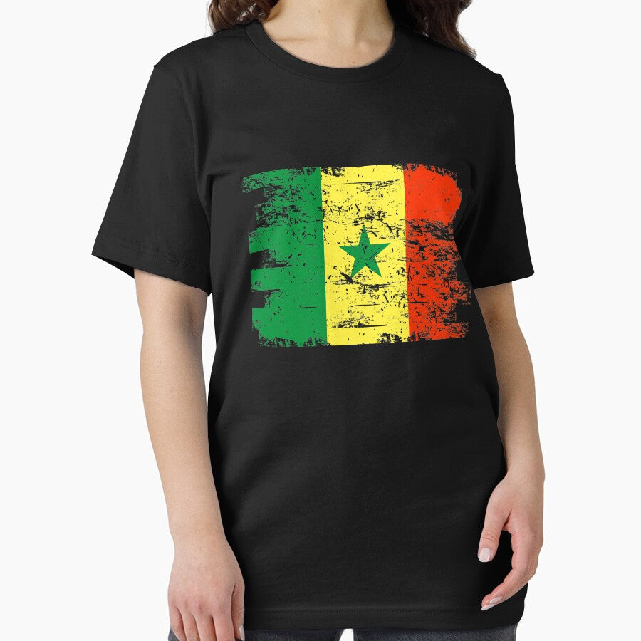 Senegal Shirt Gift Country Flag Patriotic Travel Africa Light by threadsmonkey